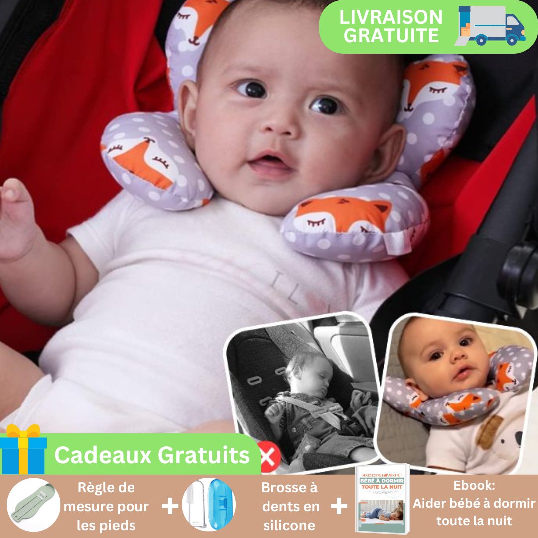 Confortête™ | Oreiller de soutien pour tête et cou du bébé - mombinostore